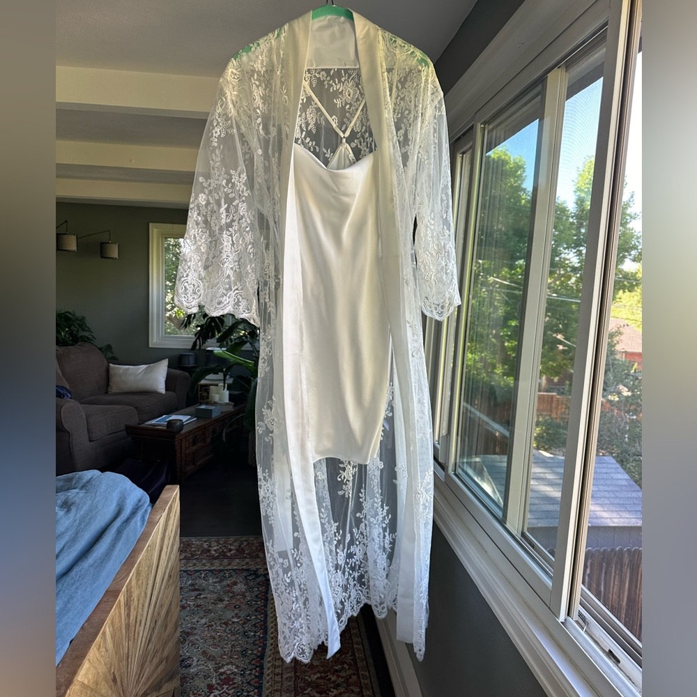 Rya Collection Darling Chemise and Lace Robe set